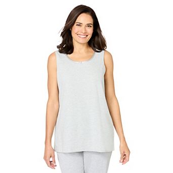 Dreams & Co. Plus Size Knit Sleep Tank