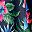 Navy Hibiscus Floral