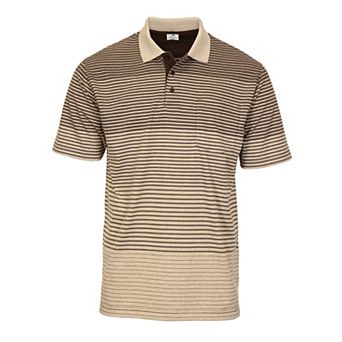 Gioberti Men's Pin Stripe Short Sleeve Polo W/ Chest Pocket