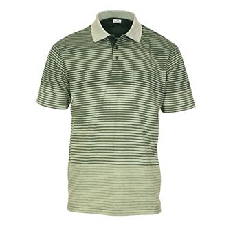 Gioberti Men's Pin Stripe Short Sleeve Polo W/ Chest Pocket
