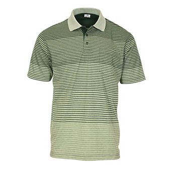 Gioberti Men's Pin Stripe Short Sleeve Polo W/ Chest Pocket