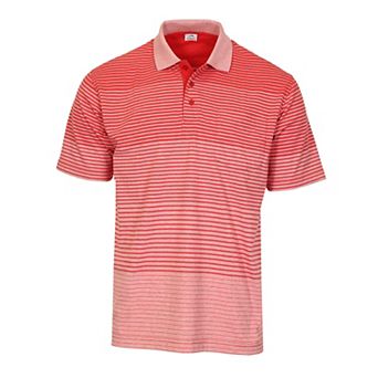Gioberti Men's Pin Stripe Short Sleeve Polo W/ Chest Pocket