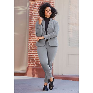 ellos Women's Plus Size Mock Neck Tee