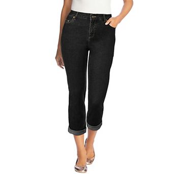 Woman Within Plus Size Stretch Denim Five-Pocket Girlfriend Jeans