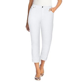Woman Within Plus Size Stretch Denim Five-Pocket Girlfriend Jeans