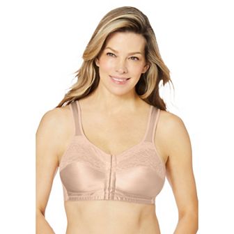 Comfort Choice Women's Plus Size Easy Enhancer Front-close Wireless Bra