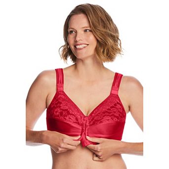 Comfort Choice Women's Plus Size Easy Enhancer Front-close Wireless Bra