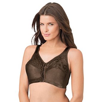 Comfort Choice Women's Plus Size Easy Enhancer Front-close Wireless Bra
