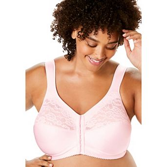 Comfort Choice Women's Plus Size Easy Enhancer Front-close Wireless Bra