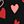 Black Tossed Hearts