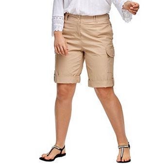 ellos Plus Size Convertible Cargo Shorts