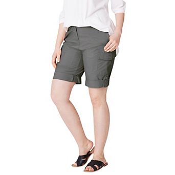 Ellos Women's Plus Size Convertible Cargo Shorts