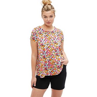 ellos Plus Size Stretch 5-Pocket Shorts