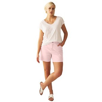 ellos Plus Size Stretch 5-Pocket Shorts