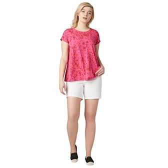ellos Plus Size Stretch 5-Pocket Shorts