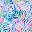 Rainbow Tie Dye Palm