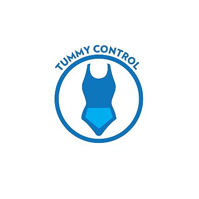 Swim 365 Women's Plus Size One-Piece Tank Swimsuit With Adjustable Straps