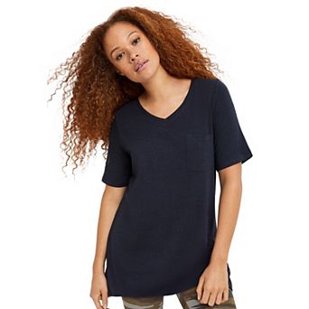 ellos Plus Size V-Neck A-Line Tunic