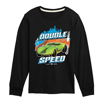 Boys 8-20 Hot Wheels Double Speed Long Sleeve Graphic Tee