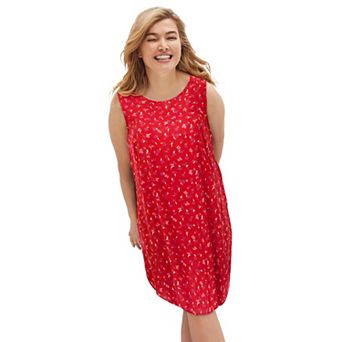 Ellos Plus Size Sleeveless Shift Dress