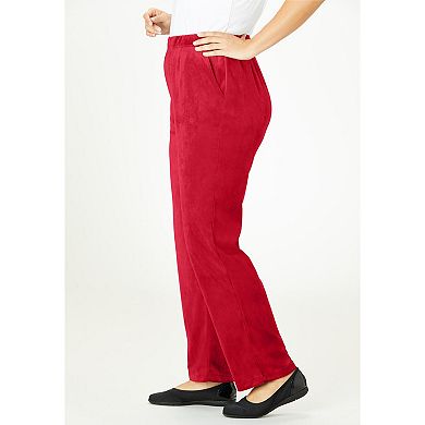 Woman Within Plus Size Velour Pant