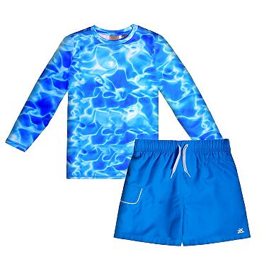 Boys 4-6 ZeroXposur Deep End Sun Top & Swim Shorts Set