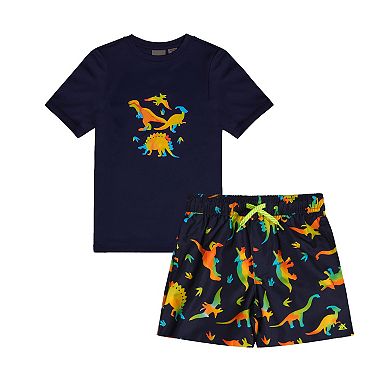 Boys 4-20 ZeroXposur Marine Sun Top & Swim Trunks Set