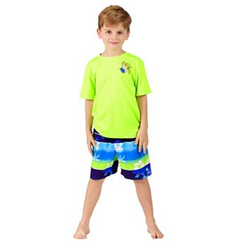 Boys 4-20 ZeroXposur Marine Sun Top & Swim Trunks Set