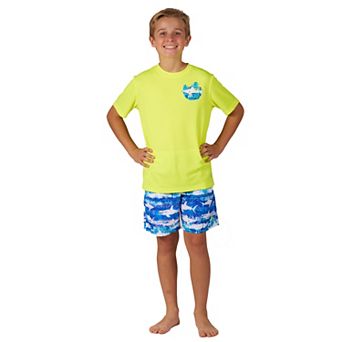 Boys 4-20 ZeroXposur Marine Sun Top & Swim Trunks Set