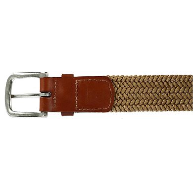 Crookhorndavis Men's Boca Braided Waxed Cotton Stretch Belt