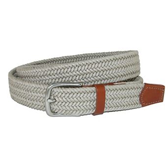 Crookhorndavis Men's Boca Braided Waxed Cotton Stretch Belt