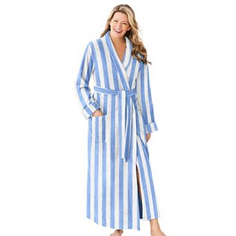 Dreams & Co. Plus Size Long Terry Robe