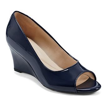 Easy Spirit Coleen Women's Peep Toe Sculpted Wedge Pump Heels