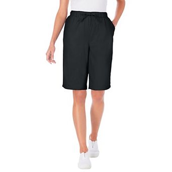 Woman Within Plus Size Drawstring Denim Short