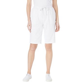 Woman Within Plus Size Drawstring Denim Short