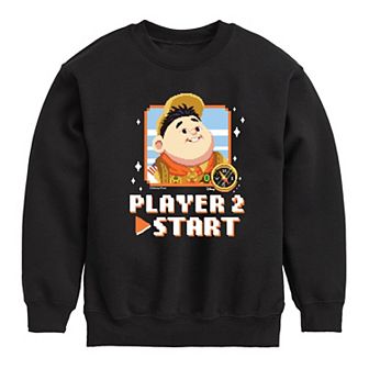 Disney's Up Boys 8-20 Player 2 Russell Crew Fleece Sweatshirt