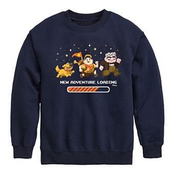 Disney's Up Boys 8-20 New Adventure Loading Fleece Sweatshirt