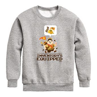 Disney's Up Boys 8-20 Inventory's Equipped Crew Fleece Sweatshirt