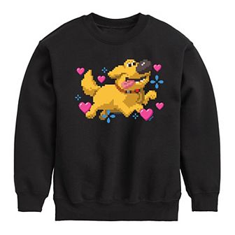 Disney's Up Boys 8-20 Dug Hearts Fleece Sweatshirt