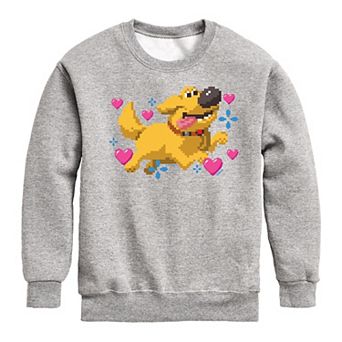 Disney's Up Boys 8-20 Dug Hearts Fleece Sweatshirt