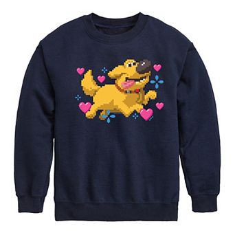 Disney's Up Boys 8-20 Dug Hearts Fleece Sweatshirt