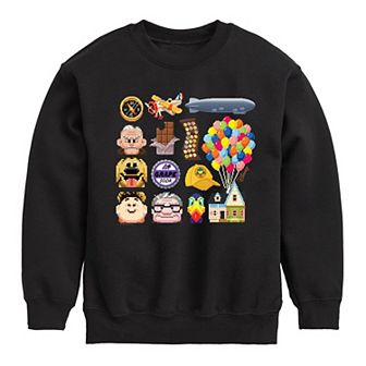 Disney's Up Boys 8-20 Character Icon Grid Fleece Sweatshirt