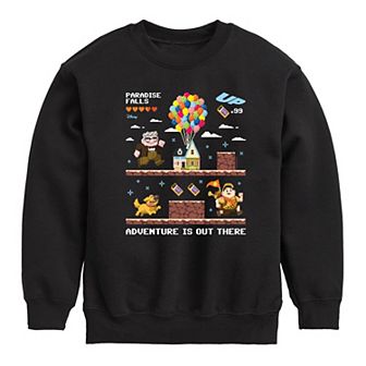 Disney's Up Boys 8-20 Adventure Is Out There Fleece Sweatshirt