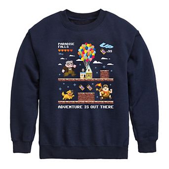 Disney's Up Boys 8-20 Adventure Is Out There Fleece Sweatshirt