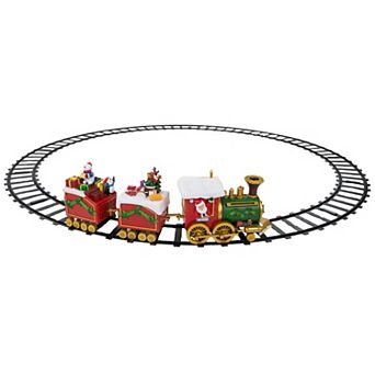 Northlight 16 pc LED Lighted Musical and Animated Christmas Village Train