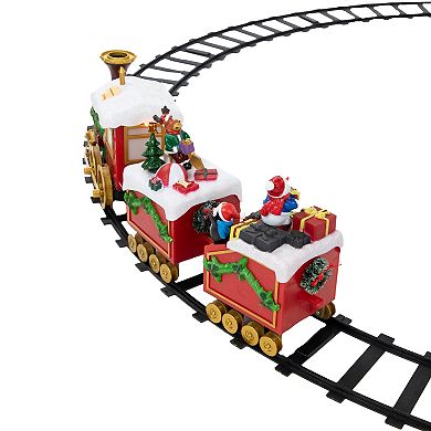 Northlight 16 Piece LED Lighted Musical and Animated Christmas Village Train