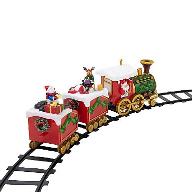 Northlight 16 Piece LED Lighted Musical and Animated Christmas Village Train