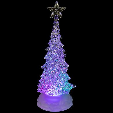 Northlight LED Lighted Acrylic Christmas Tree Decoration with Multi-Color Lights