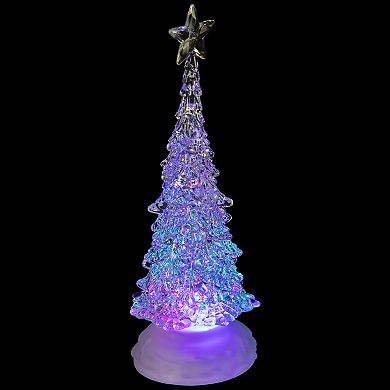 Northlight LED Lighted Acrylic Christmas Tree Decoration with Multi-Color Lights