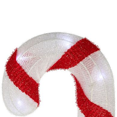 Northlight Lighted Candy Cane Christmas Pathway Lawn Stakes 3-piece Set